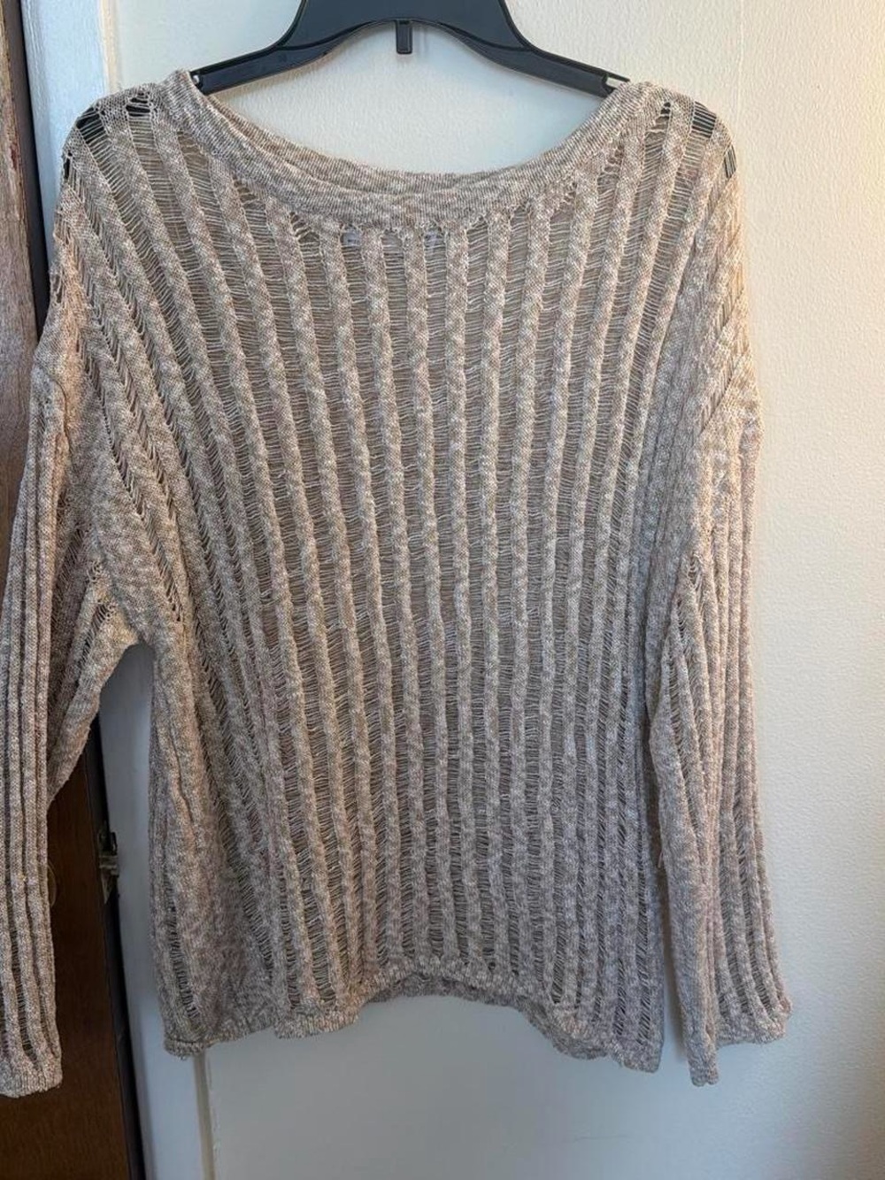 Cozy Ribbed Knit Women’s Sweater - Cream